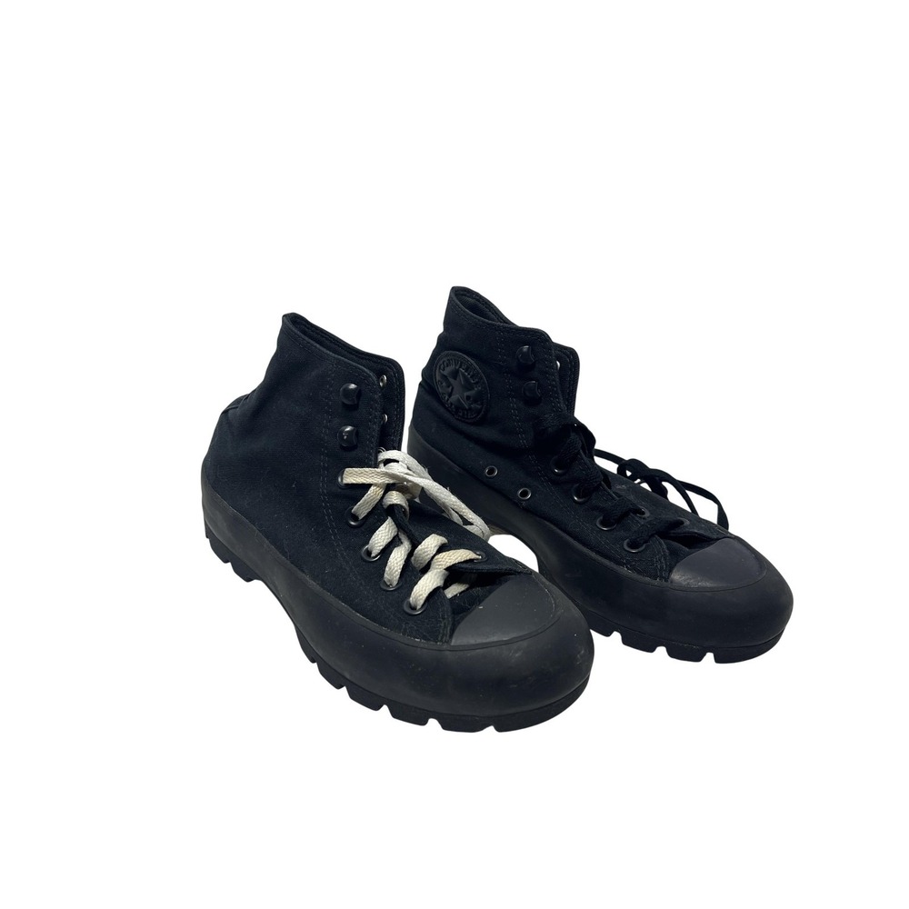 Converse All Star Shoes Mens Size 10 Black Canvas High Top Lugged Trail Sneakers